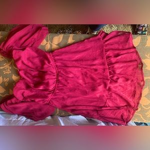 Off shoulder Red Mini Dress